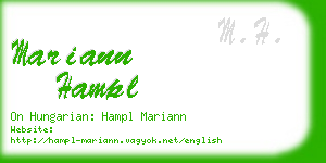 mariann hampl business card